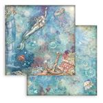 Blocco di Carte Scrap Songs of the Sea cm 20 X 20