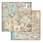 Blocco di Carte Scrap Songs of the Sea cm 20 X 20