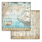 Blocco di Carte Scrap Songs of the Sea cm 20 X 20