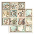 Blocco di Carte Scrap Songs of the Sea cm 20 X 20