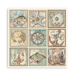 Blocco di Carte Scrap Songs of the Sea cm 20 X 20