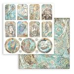 Blocco di Carte Scrap Songs of the Sea cm 20 X 20