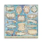 Blocco di Carte Scrap Songs of the Sea cm 20 X 20