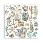 Blocco di Carte Scrap Songs of the Sea cm 30 X 30