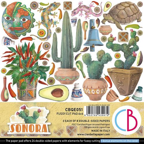 Blocco di Carte Scrap Sonora cm 15 x 15