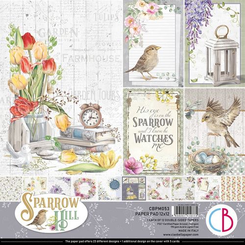 Blocco di Carte Scrap Sparrow Hill cm 30 x 30