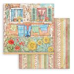 Blocco di Carte Scrap Sunflower Art cm 20 X 20