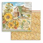 Blocco di Carte Scrap Sunflower Art cm 20 X 20