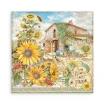 Blocco di Carte Scrap Sunflower Art cm 20 X 20