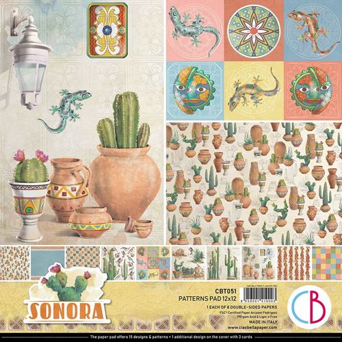 Blocco di Carte Scrap Texture Sonora cm 30 x 30