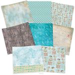 Blocco di Carte Scrap Texture Underwater Love cm 30 x 30