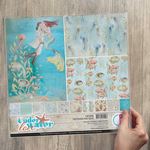 Blocco di Carte Scrap Texture Underwater Love cm 30 x 30