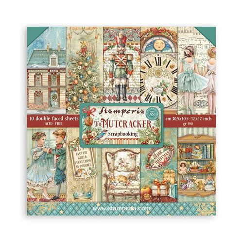 Blocco di Carte Scrap The Nutcracker cm 30 X 30