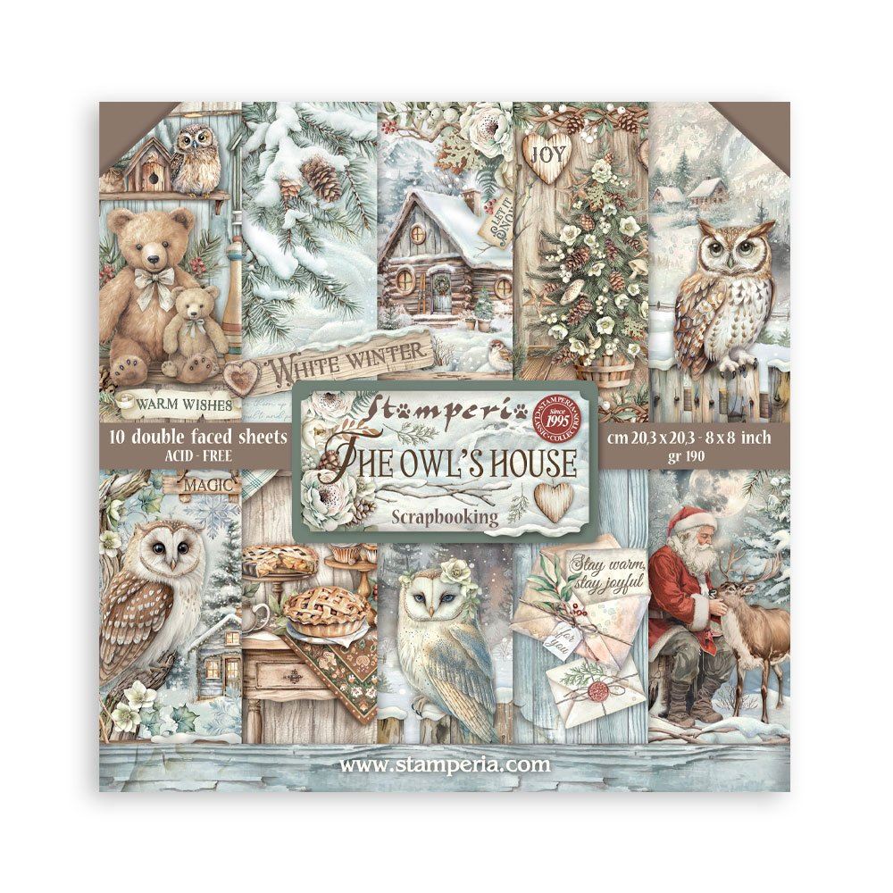 Blocco di Carte Scrap The Owl's House cm 20 X 20
