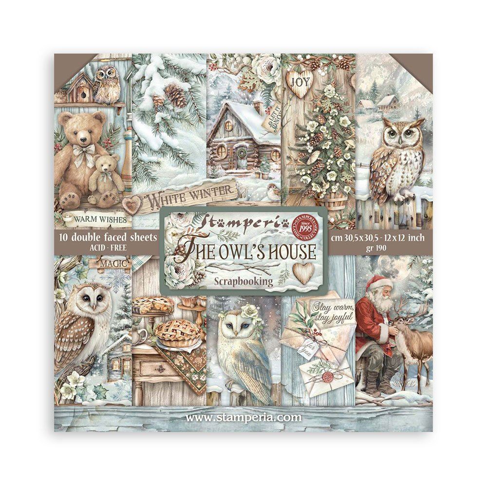 Blocco di Carte Scrap The Owl's House cm 30 X 30