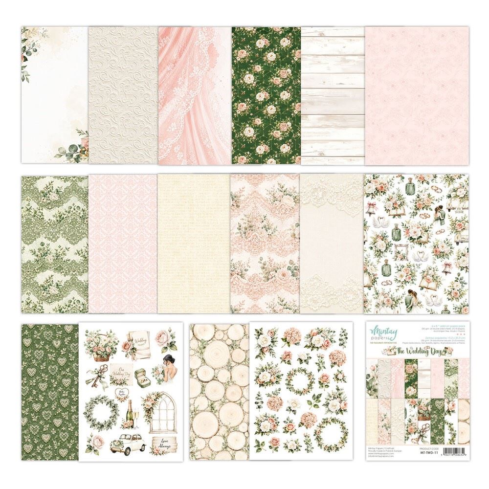 Blocco di Carte Scrap The Wedding Day cm 15 X 20 Add On
