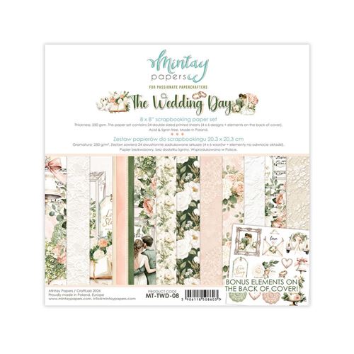 Blocco di Carte Scrap The Wedding Day cm 20 x 20