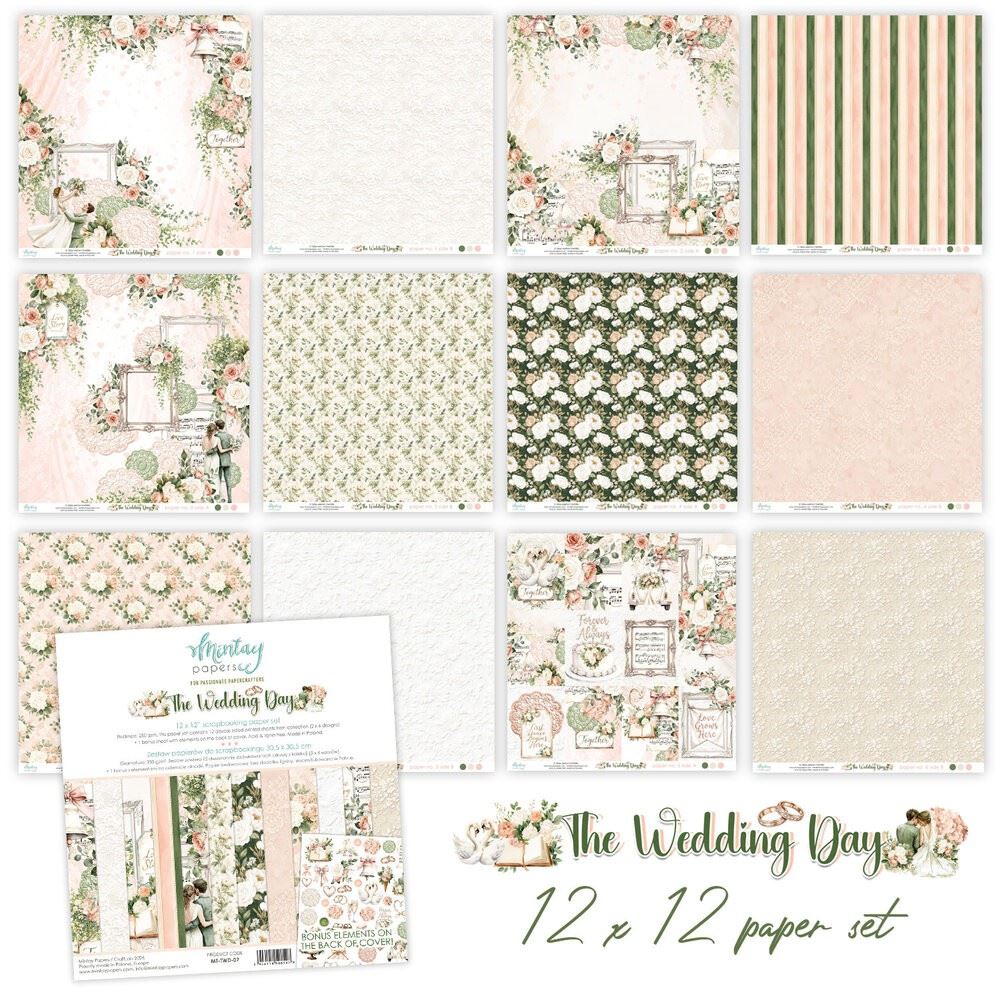 Blocco di Carte Scrap The Wedding Day cm 30 x 30