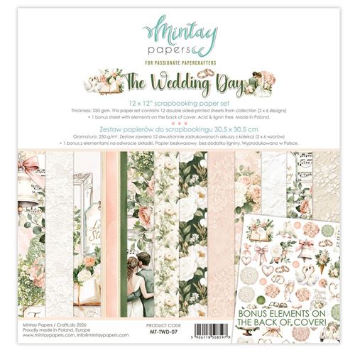Blocco di Carte Scrap The Wedding Day cm 30 x 30