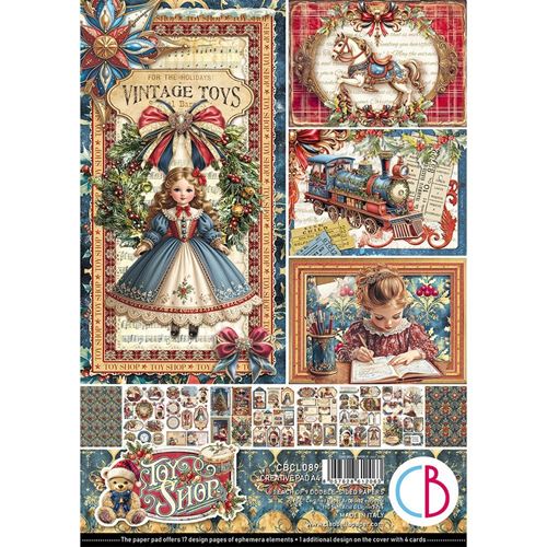 Blocco di Carte Scrap Toy Shop Creative Pad A4