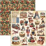 Blocco di Carte Scrap Toy Shop Patterns Pad cm 30 x 30