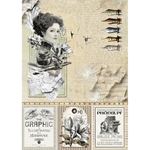 Blocco di Carte Scrap Typographic Creative Pad A4