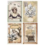 Blocco di Carte Scrap Typographic Creative Pad A4