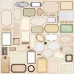 Blocco di Carte Scrap Typographic Paper Pad cm 30 x 30