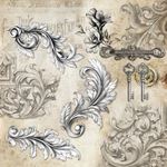 Blocco di Carte Scrap Typographic Patterns Pad cm 30 x 30