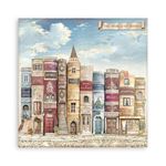 Blocco di Carte Scrap Vintage Library cm 20 X 20