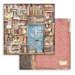 Blocco di Carte Scrap Vintage Library cm 20 X 20