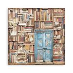 Blocco di Carte Scrap Vintage Library cm 20 X 20