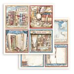 Blocco di Carte Scrap Vintage Library cm 20 X 20