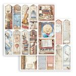 Blocco di Carte Scrap Vintage Library cm 20 X 20