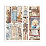 Blocco di Carte Scrap Vintage Library cm 20 X 20