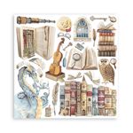 Blocco di Carte Scrap Vintage Library cm 20 X 20