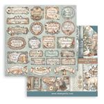 Blocco di Carte Scrap White Christmas cm 20 x 20