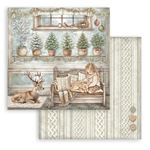 Blocco di Carte Scrap White Christmas cm 20 x 20