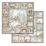 Blocco di Carte Scrap White Christmas cm 20 x 20