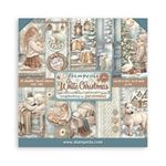 Blocco di Carte Scrap White Christmas cm 20 x 20
