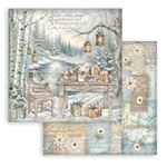Blocco di Carte Scrap White Christmas cm 30 X 30
