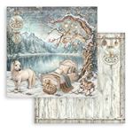 Blocco di Carte Scrap White Christmas cm 30 X 30