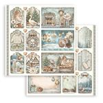 Blocco di Carte Scrap White Christmas cm 30 X 30