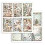 Blocco di Carte Scrap White Christmas cm 30 X 30
