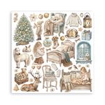 Blocco di Carte Scrap White Christmas cm 30 X 30