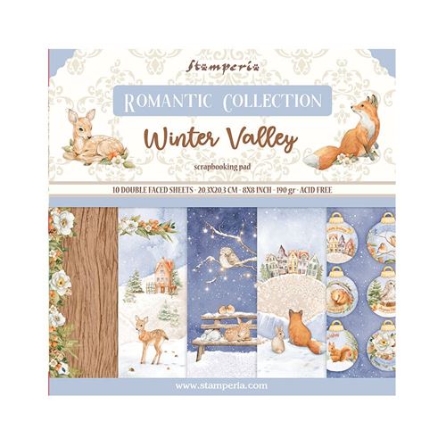 Blocco di Carte Scrap Winter Valley cm 20 X 20