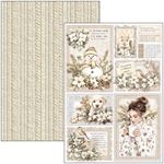Blocco di Carte Scrap Winter season Creative Pad A4