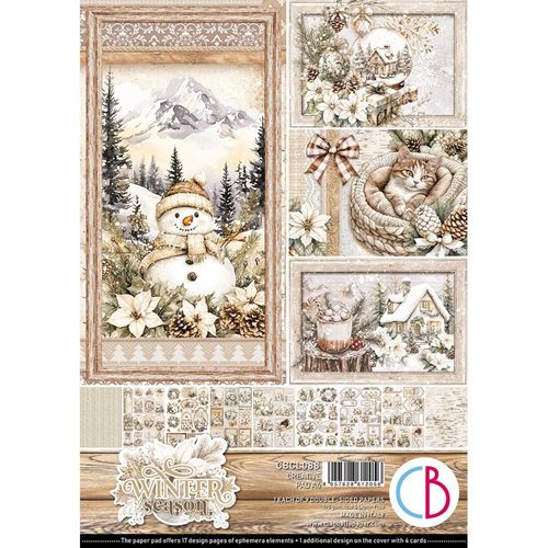 Blocco di Carte Scrap Winter season Creative Pad A4