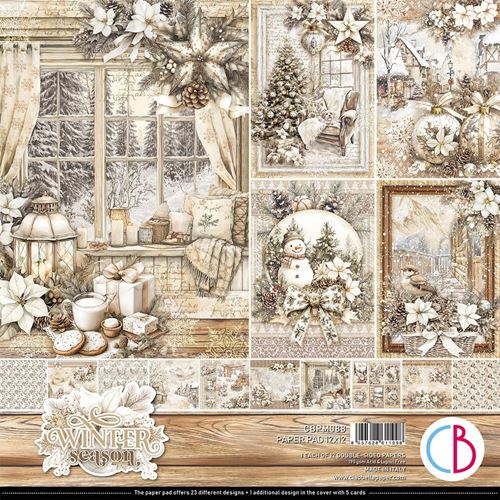 Blocco di Carte Scrap Winter season cm 30 x 30