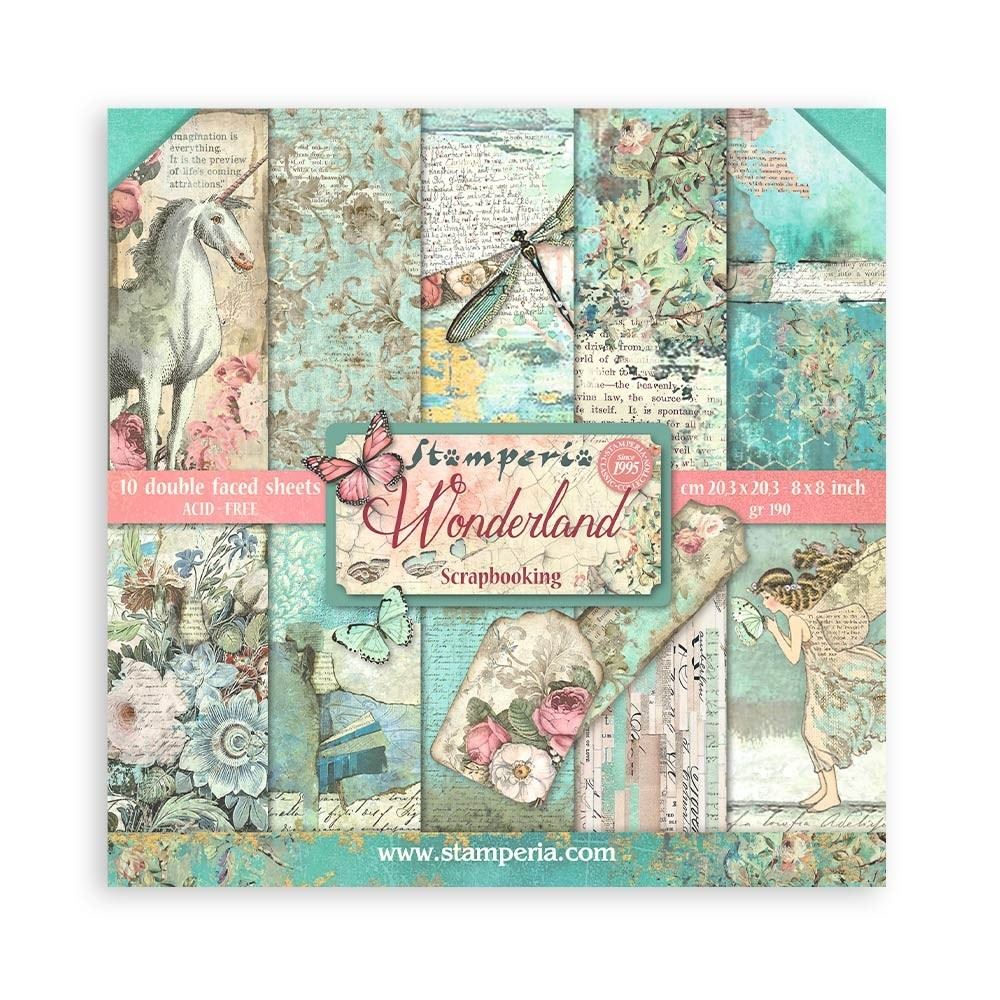 Blocco di Carte Scrap Wonderland cm 20 X 20